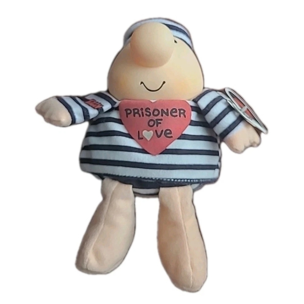 Vintage 90s Ziggy Prisoner of Love Plush Doll w/Tags Red Heart Valentine 7" 1993 - Picture 2 of 11